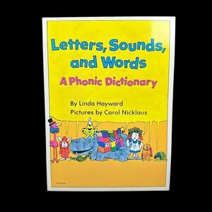 Vintage 1973 Letters Sounds and Words A Phonic Dictionary Scholastic Paperback